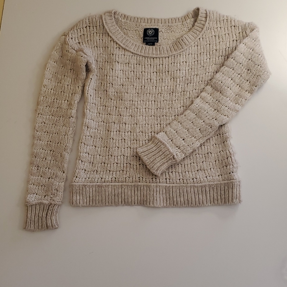 American Eagle Outfitters tan sweater